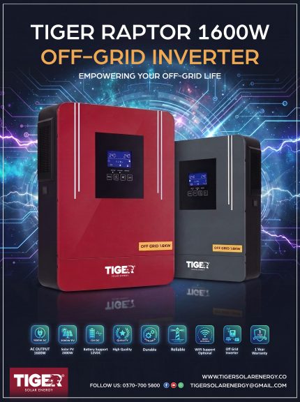 TIGER RAPTOR SERIES 1600W - OFF GRID SOLAR INVERTER